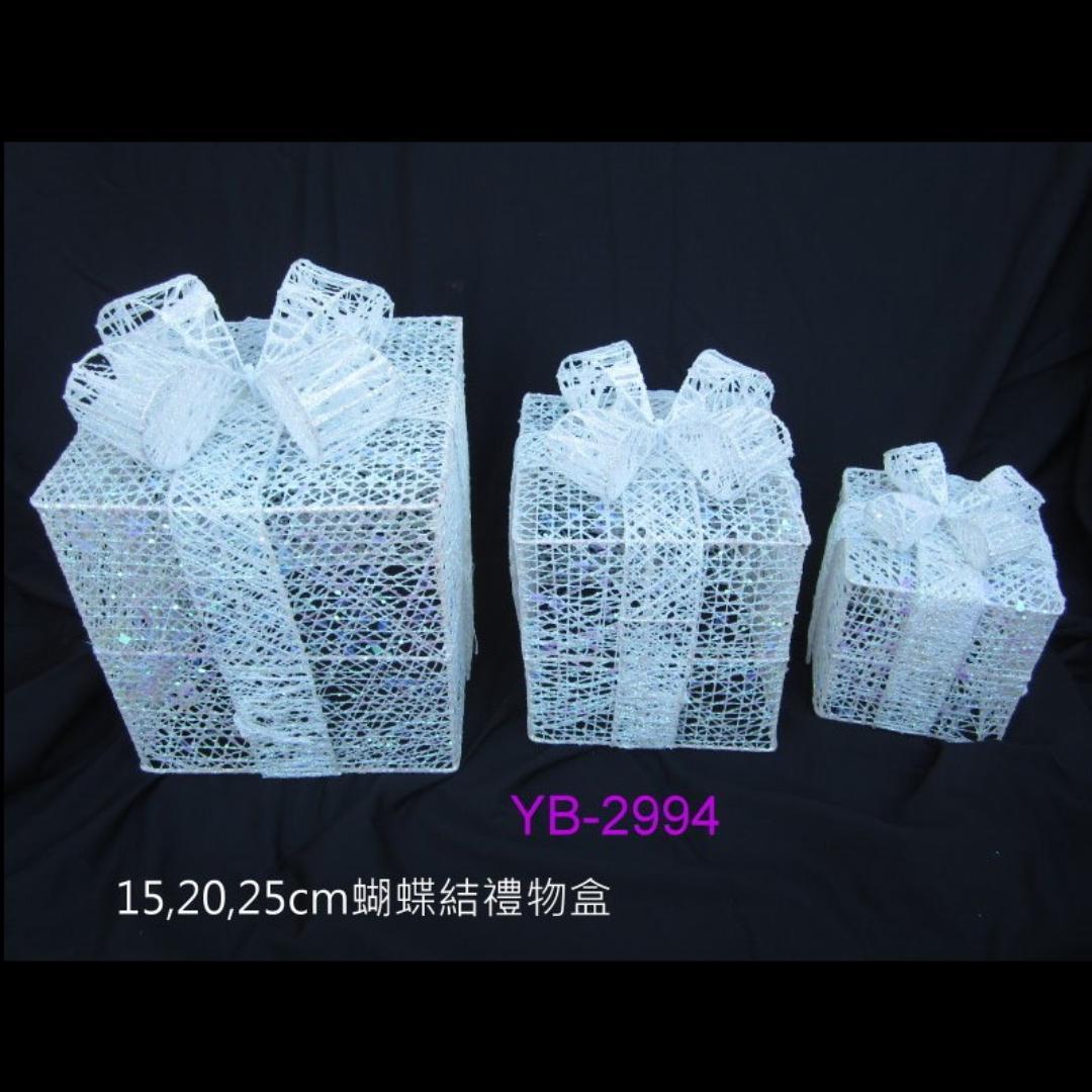 YB-2993麻絲聖誕禮物盒-大中小